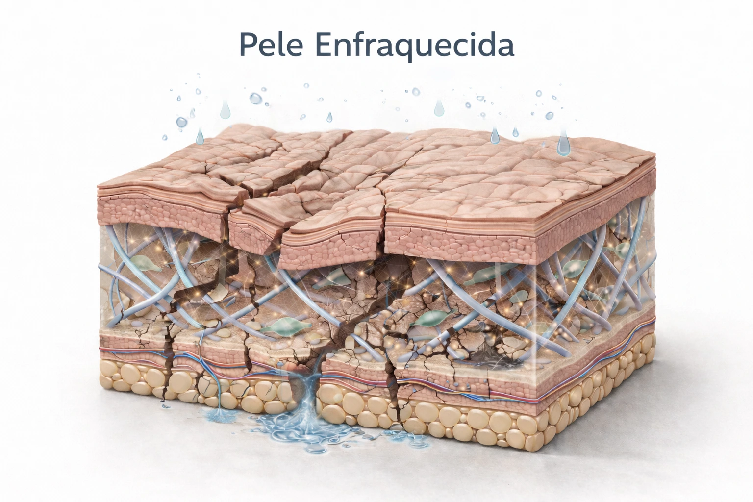Fragilização estrutural da pele